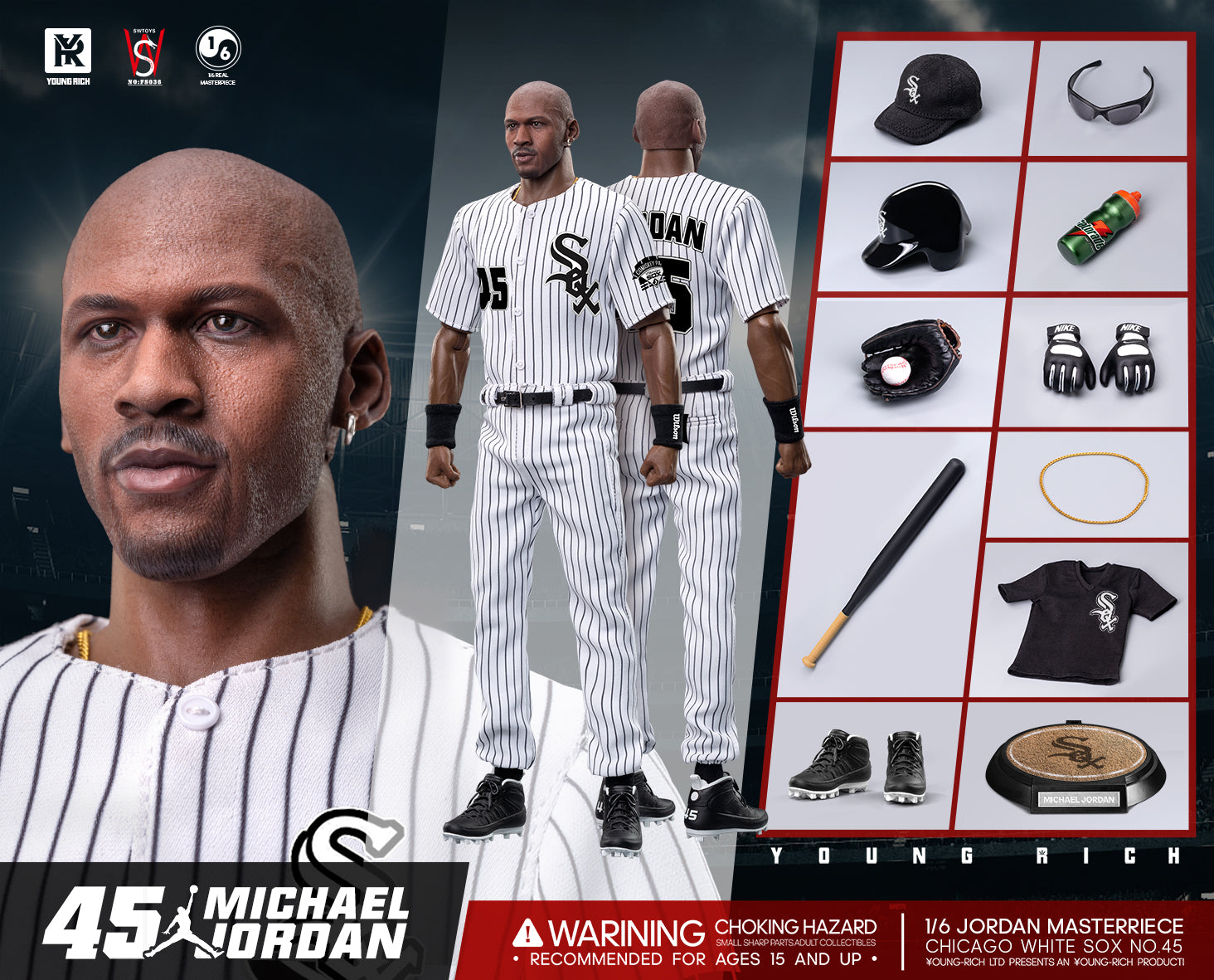 AVAILABLE Michael Jordan 45 White Sox Baseball Jersey MLB Gift for