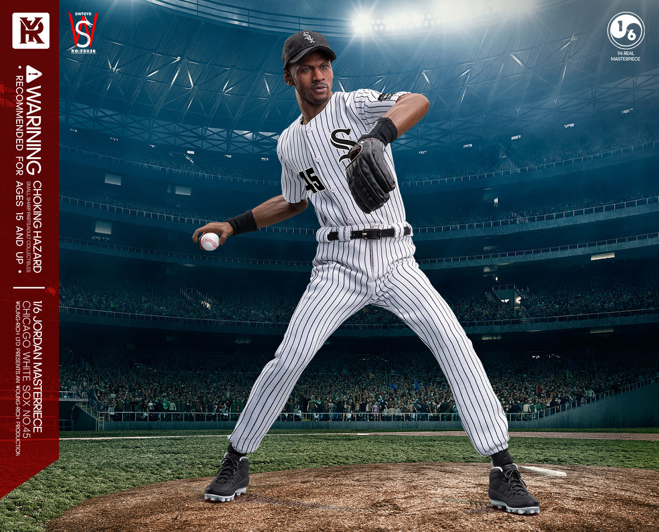 Young Rich 1/6 FS036 White Sox Baseball Player 45