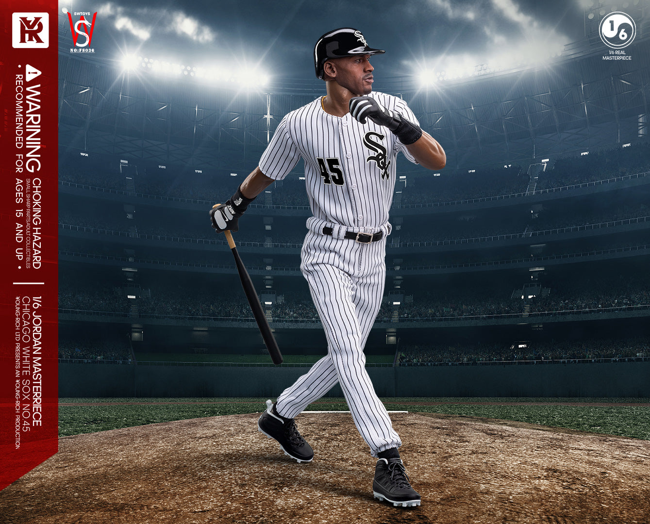 Young Rich 1/6 FS036 White Sox Baseball Player 45