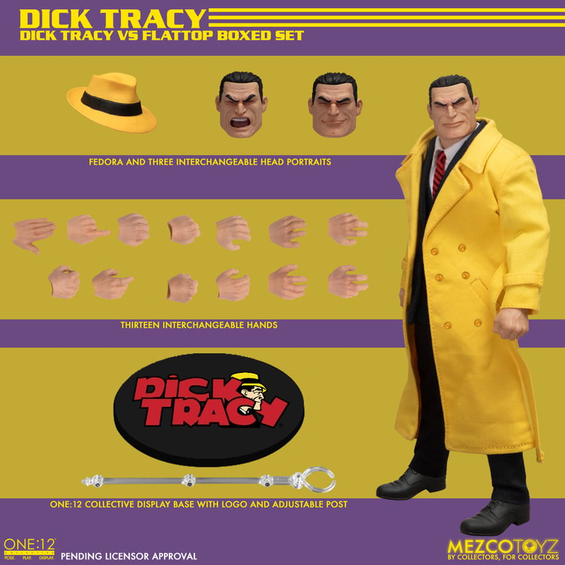 Mezco One:12 Dick Tracy vs Flattop Deluxe Set